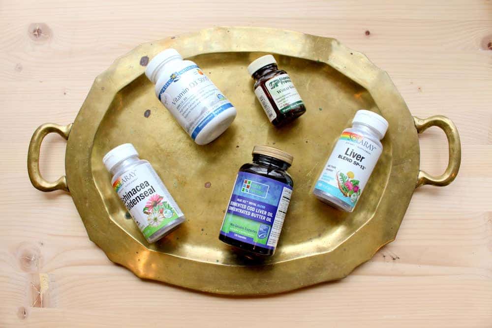 A Frugal Approach to Holistic Healthcare Life Full and Frugal vitamin D vitamin E echinacea fermented cod liver oil and butter oil solaray liver blend