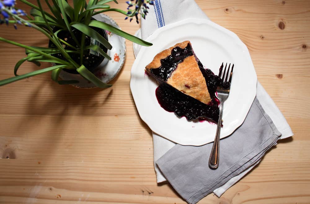 a blueberry pie recipe with a bonus rustic jam filled tart with sour cream Life Full and Frugal