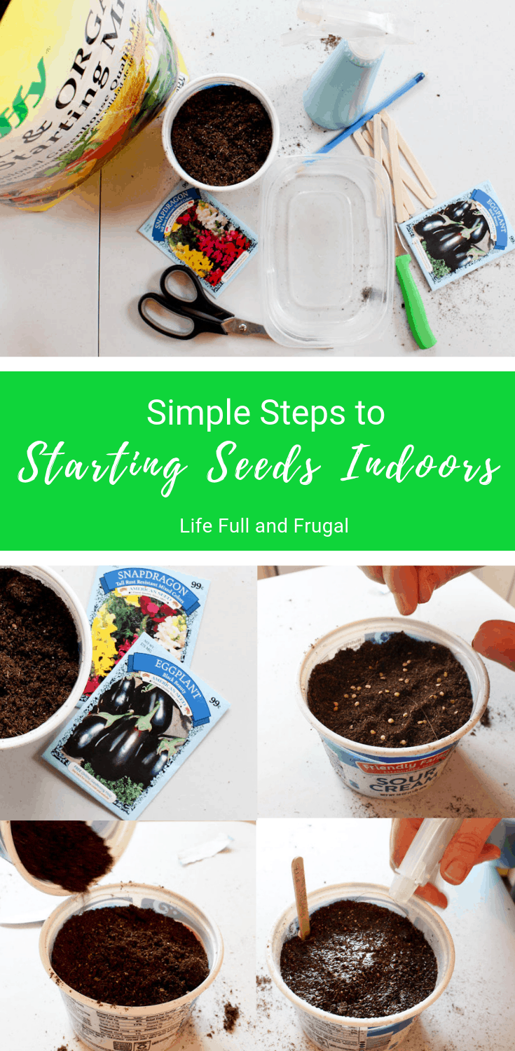 Simple Steps To Starting Seeds Indoors - Life Full And Frugal