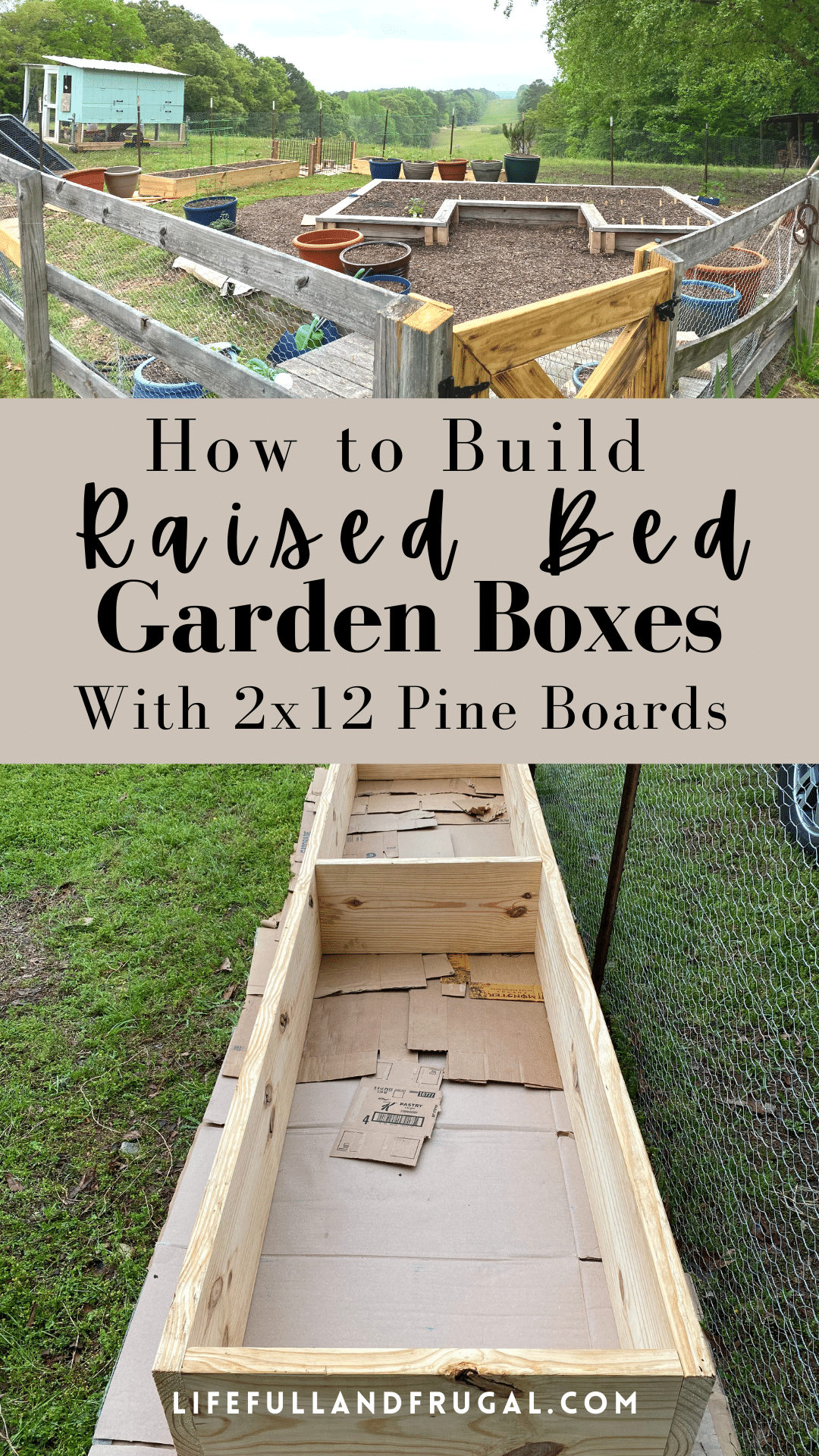 DIY Raised Bed Garden Box Tutorial - Life Full and Frugal