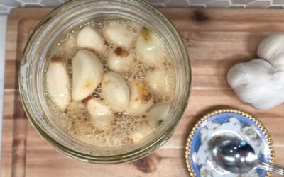 Lacto-Fermented Garlic Cloves in Raw Honey