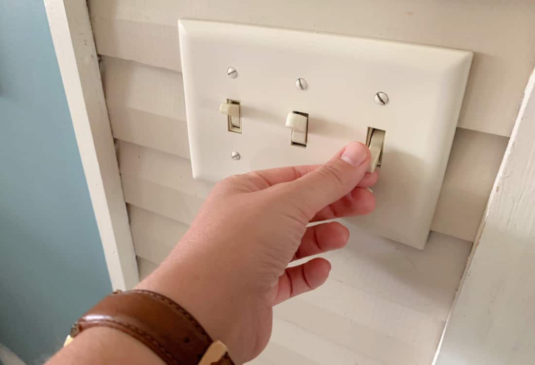 turning off the light switch life full and frugal