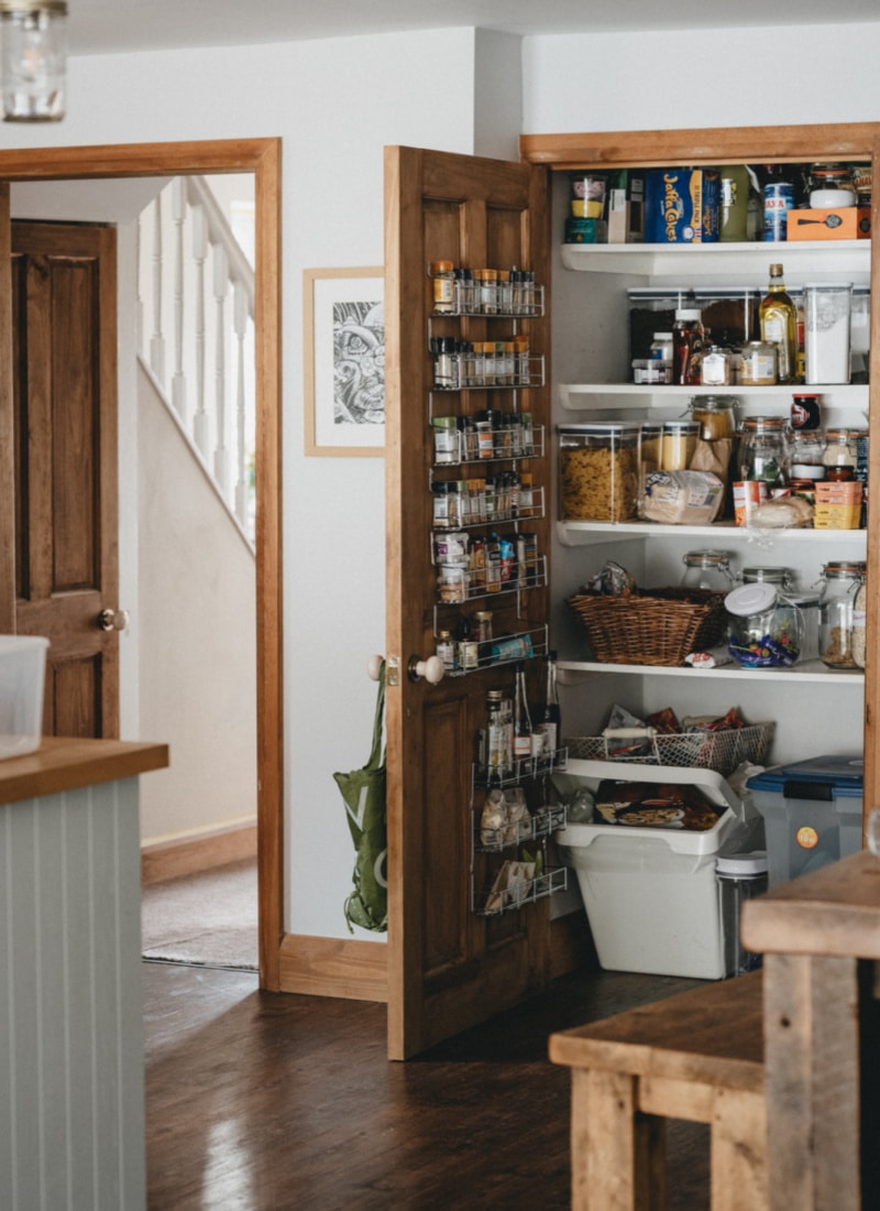 a beautiful pantry in a kitchen life full and frugal-2
