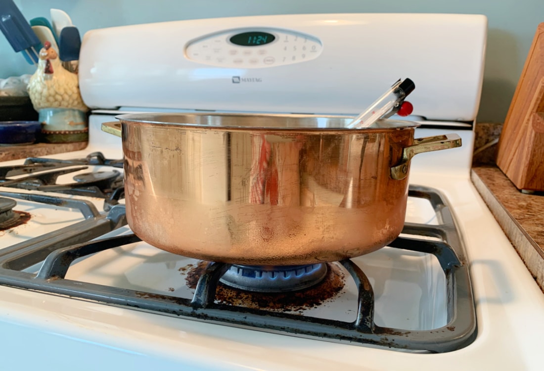 a copper pan for making yogurt life full and frugal
