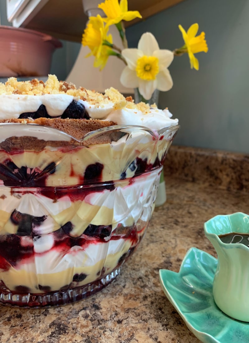 blueberry and pound cake trifle life full and frugal