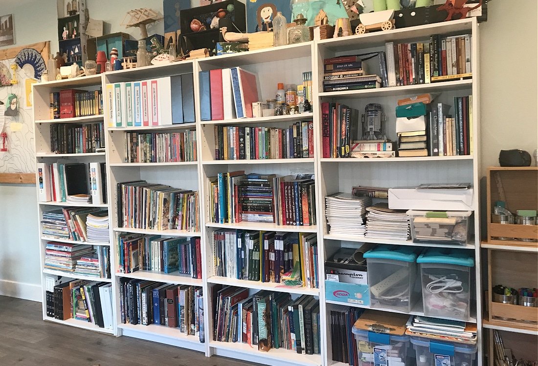 homeschool classroom library bookshelves - Homeschool Classroom Overhaul and Tour - Life Full and Frugal