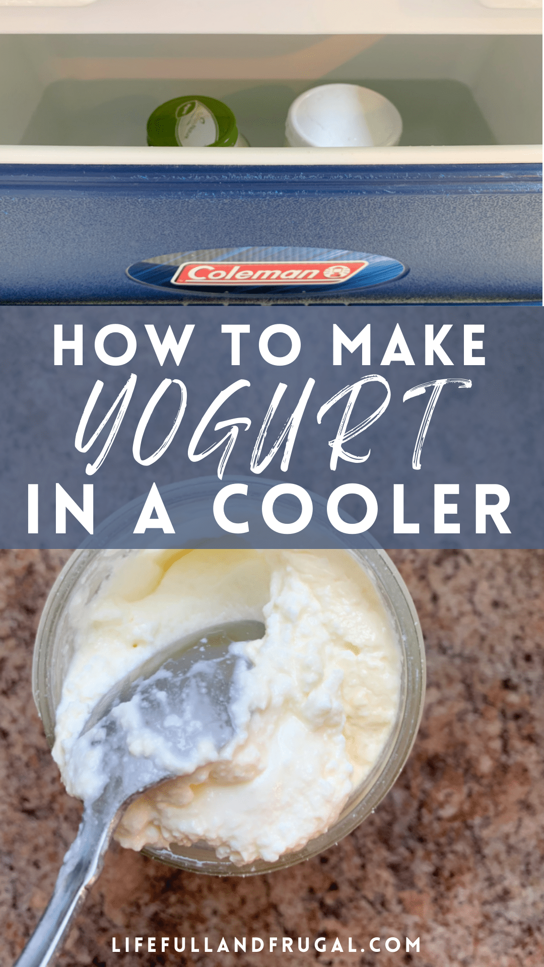 how to make yogurt in a cooler life full and frugal pin