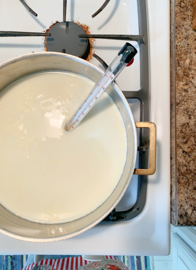 making yogurt on the stovetop life full and frugal
