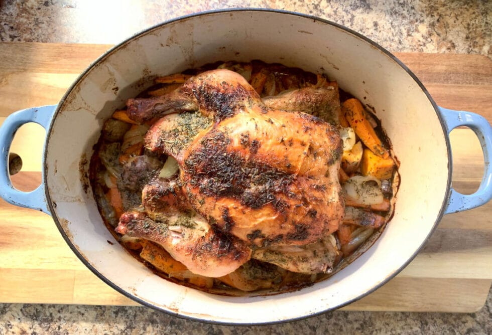 Simple Whole Roasted Chicken - Life Full and Frugal