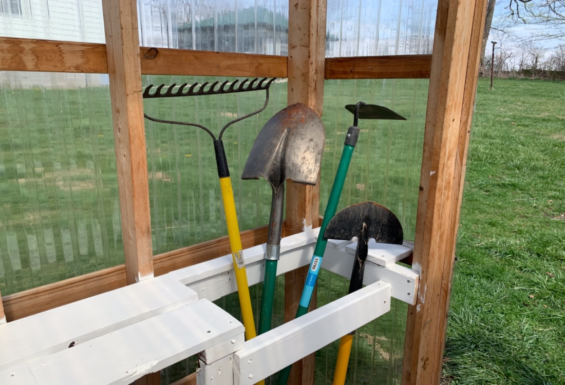 tool nook our greenhouse made from recycled materials life full and frugal